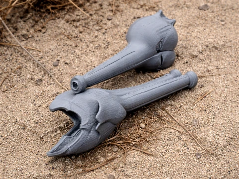 Mystriosaurus Skull Modello 3D