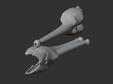 Mystriosaurus Skull 3D Model