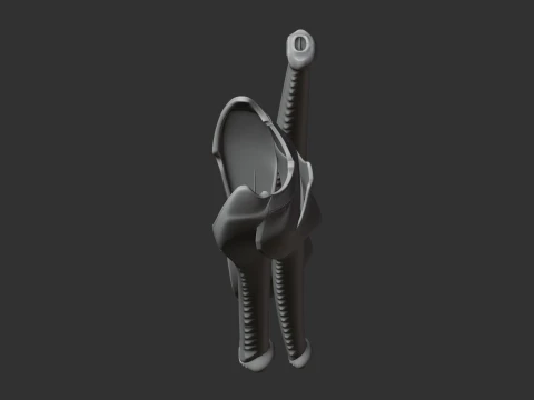 Mystriosaurus Skull 3D Model
