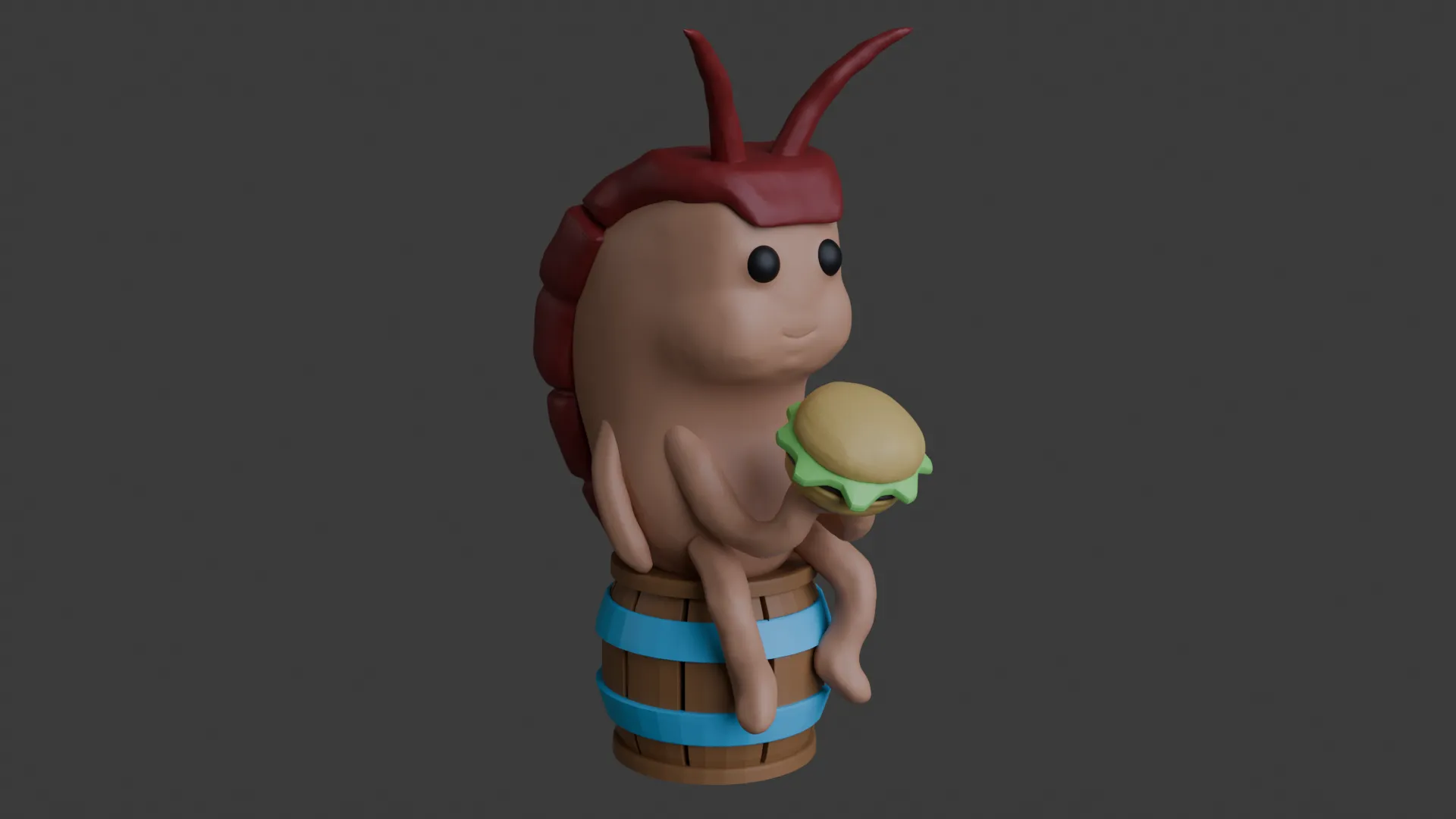 Cute Cockroach Character Figurine STL 3D Print Model 3D Print Model .c4d .max .obj .3ds .fbx .stl .blend 