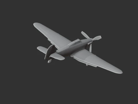 Furac&atilde;o Avi&atilde;o Modelo 3D