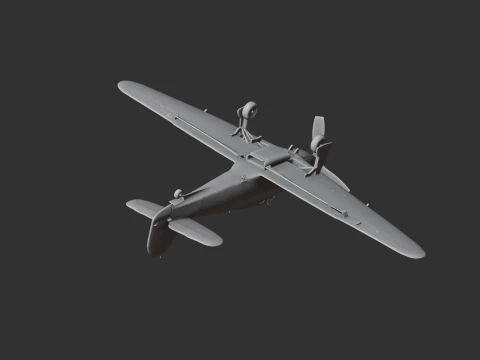 Furac&atilde;o Avi&atilde;o Modelo 3D