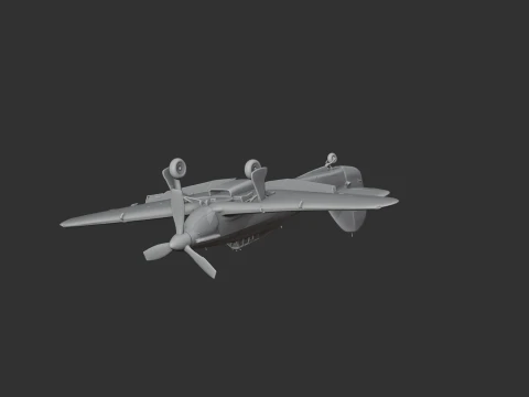 Furac&atilde;o Avi&atilde;o Modelo 3D