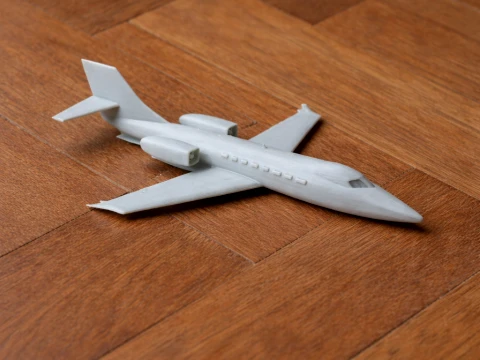 Avião Learjet Modelo 3D