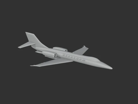 Avi&atilde;o Learjet Modelo 3D