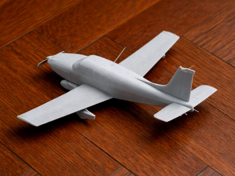 Avião Piper Cherokee Modelo 3D