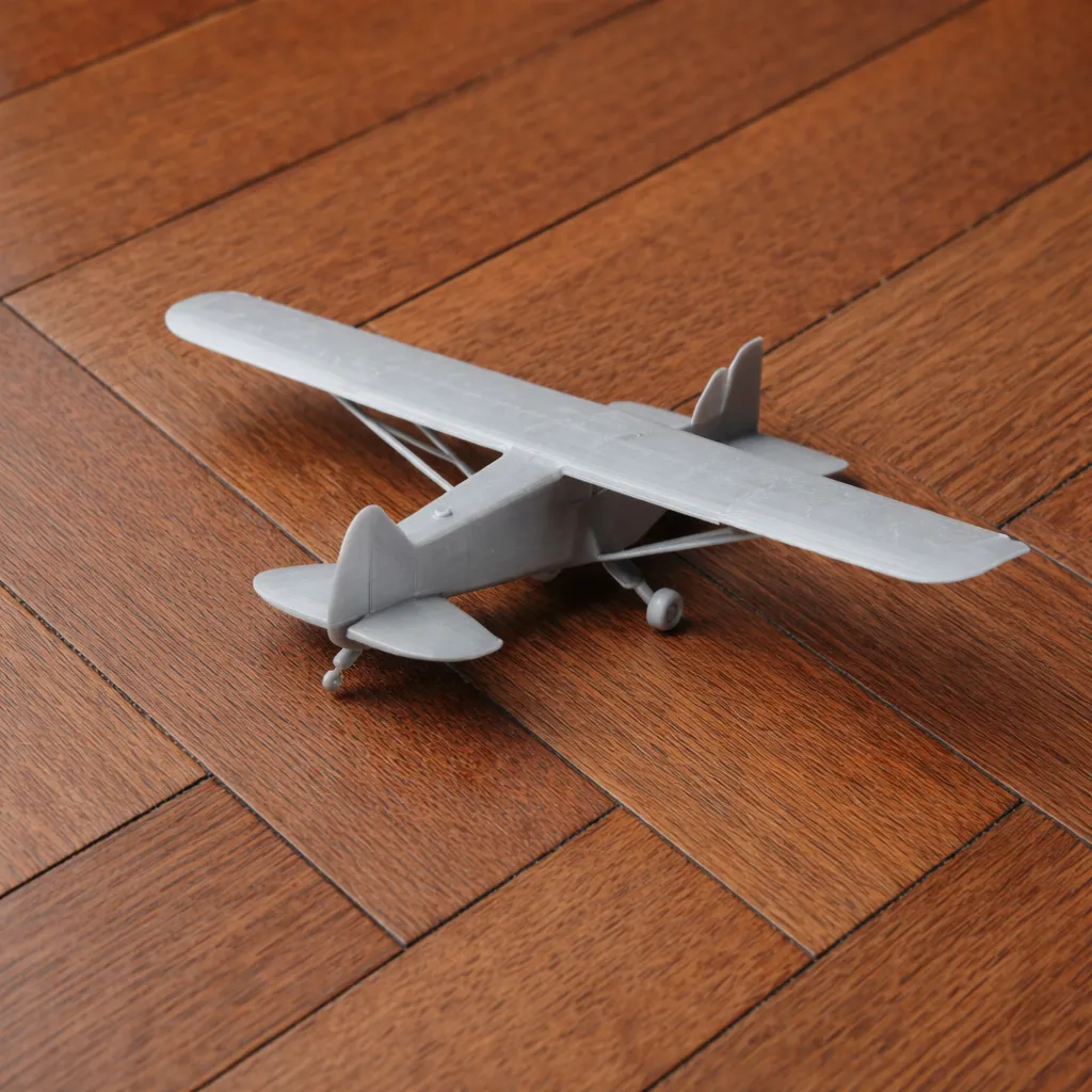 Piper Cub Plane 3D Model .c4d .max .obj .3ds .fbx .stl .blend 
