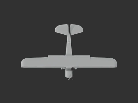 Piper Cub Plane 3D Model