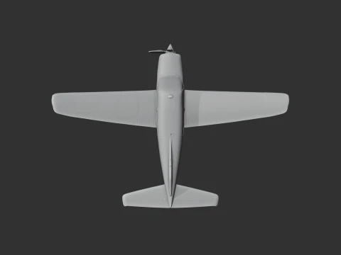 Piper PA-28 Plane 3D Model