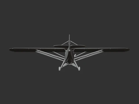 Avi&atilde;o Storch Modelo 3D