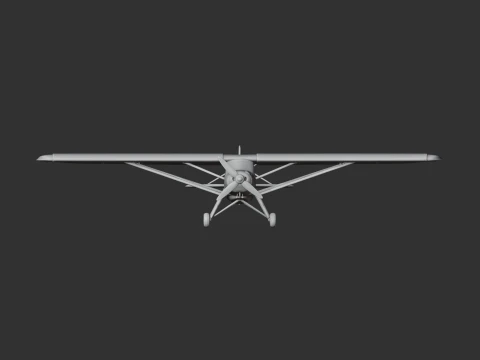 Avi&atilde;o Storch Modelo 3D