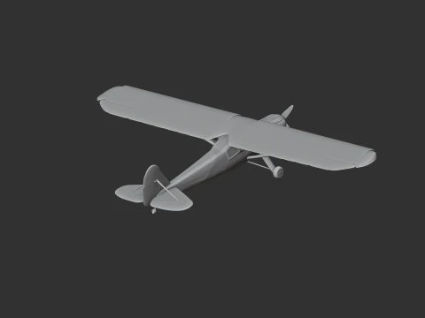 Avi&atilde;o Storch Modelo 3D