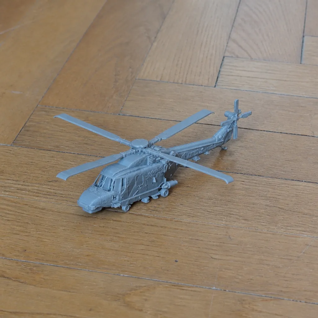 Westland Lynx Helicopter 3D Model .c4d .max .obj .3ds .fbx .stl .blend 