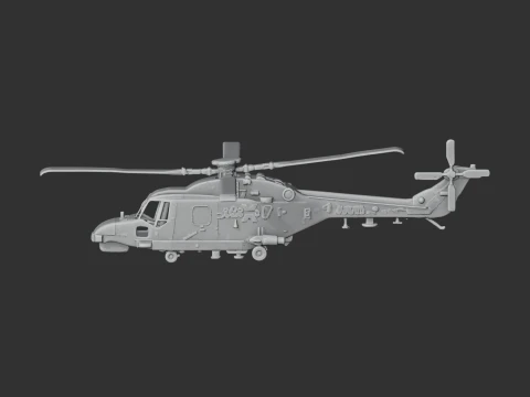 Westland Lynx Helicopter 3D Model