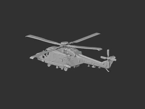Westland Lynx Helicopter 3D Model