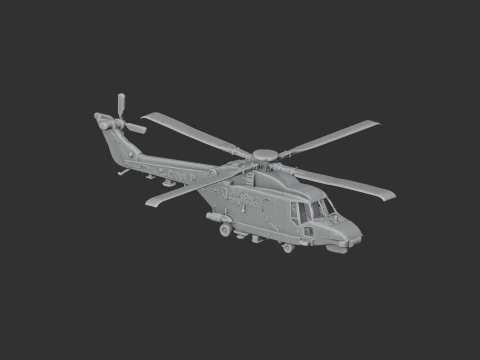 Westland Lynx Helicopter 3D Model