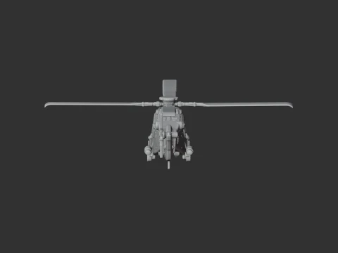 Westland Lynx Helicopter 3D Model