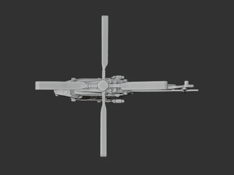 Westland Lynx Helicopter 3D Model
