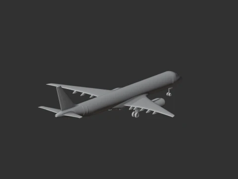 Embraer E195 Plane 3D Model