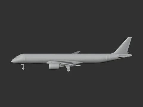 Embraer E195 Plane 3D Model