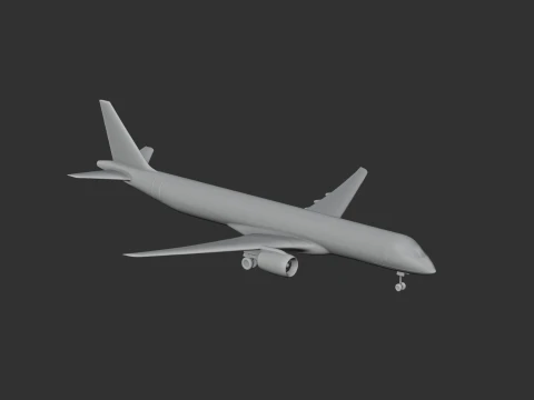Embraer E195 Plane 3D Model