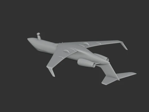 Gulfstream Jet Plane 3D Model