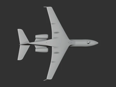 Gulfstream Jet Plane 3D Model