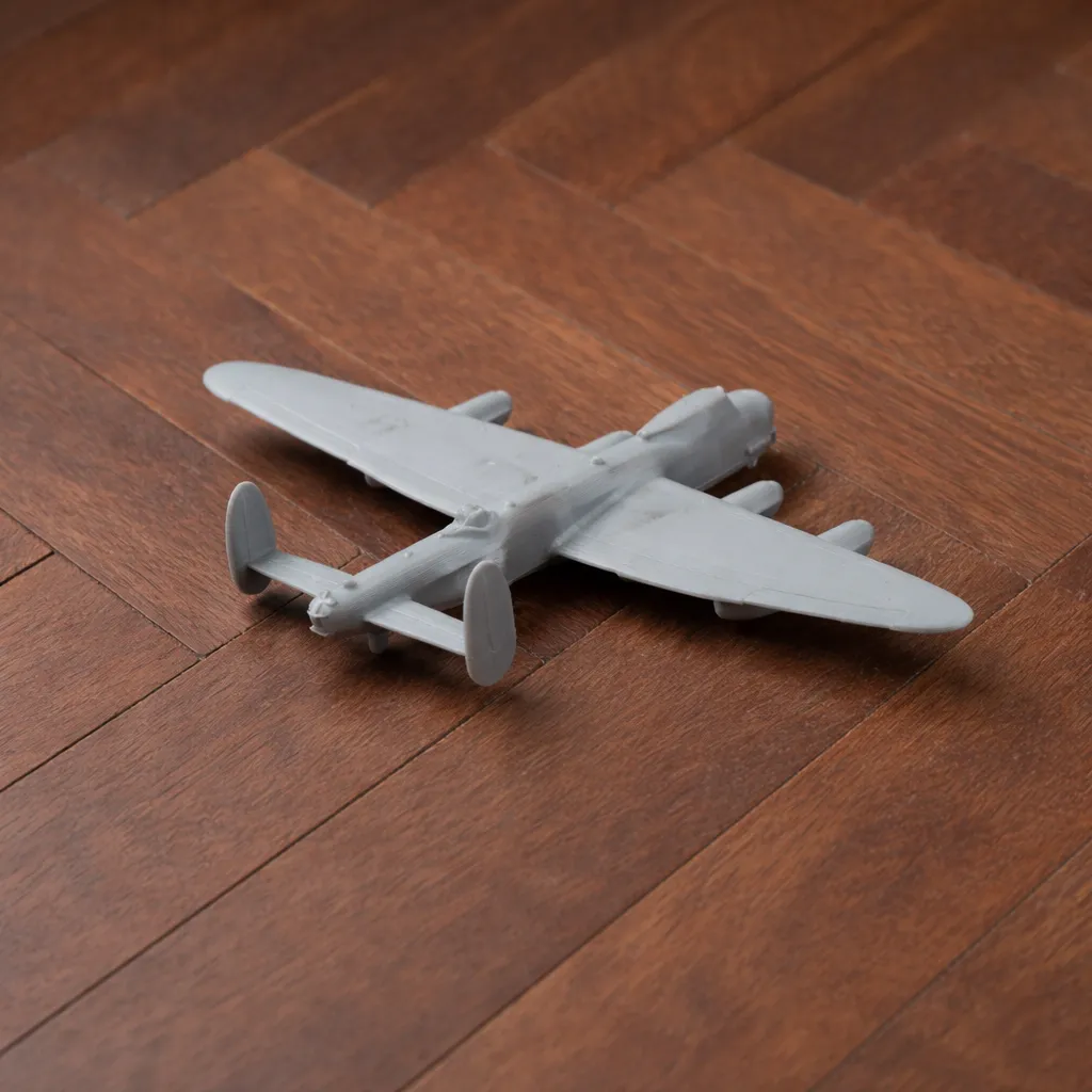 Lancaster Bomber Plane 3D Model .c4d .max .obj .3ds .fbx .stl .blend 
