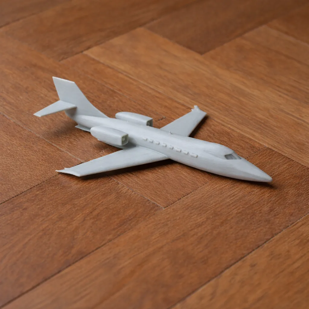 Learjet Plane 3D Model .c4d .max .obj .3ds .fbx .stl .blend