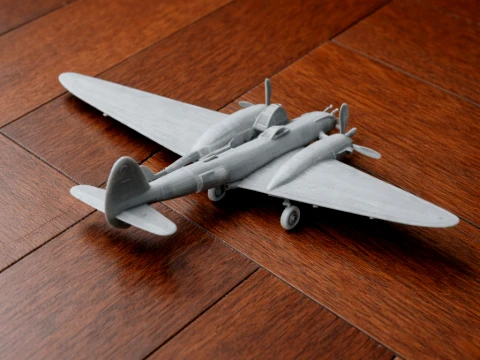 P-38 번개 비행기 3D 모델