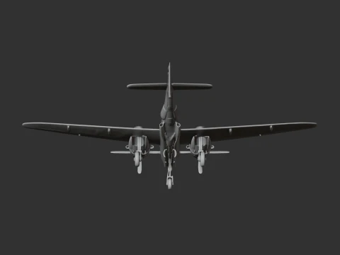 P-38 Lightning Plane 3D Model