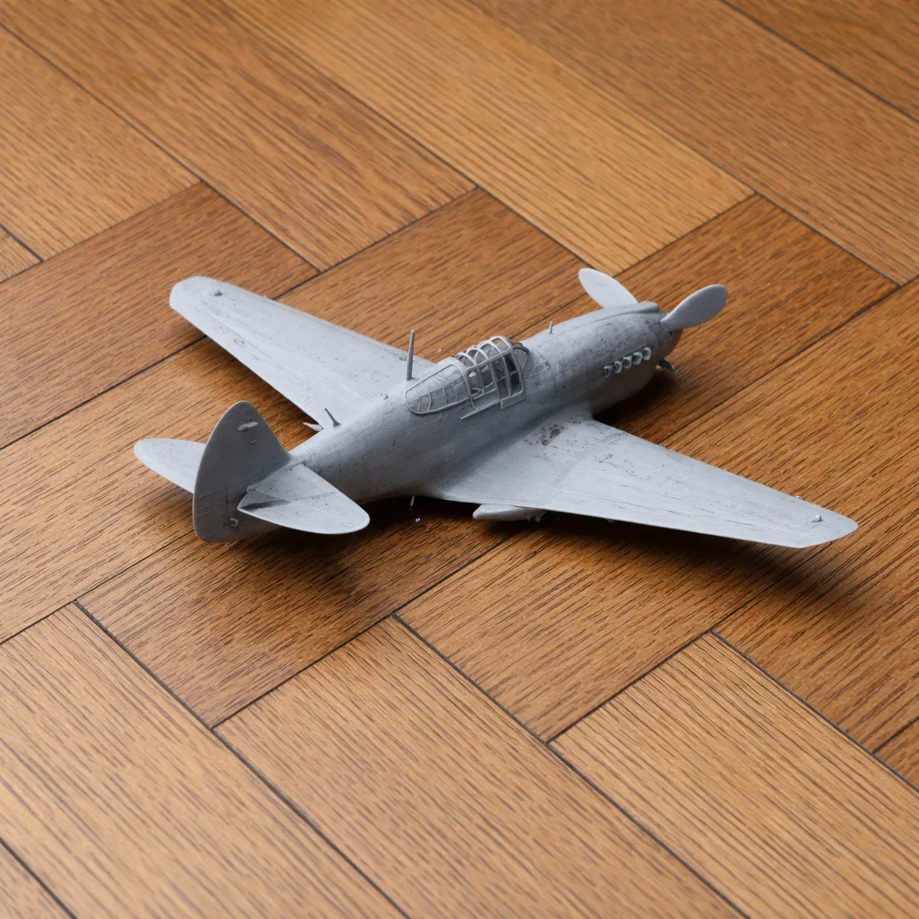 P-40 Warhawk Plane 3D Model .c4d .max .obj .3ds .fbx .stl .blend