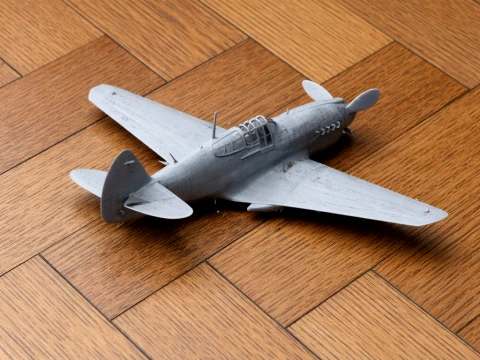 P-40 ウォーホーク プレーン 3Dモデル