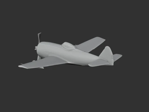 P-47 Thunderbolt Plane 3D Model