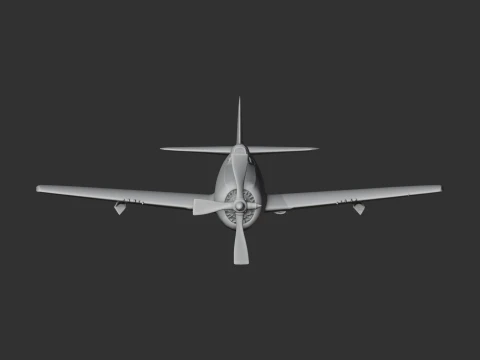 P-47 Thunderbolt Plane 3D Model