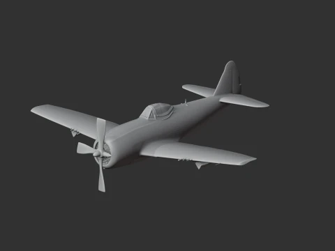 P-47 Thunderbolt Plane 3D Model