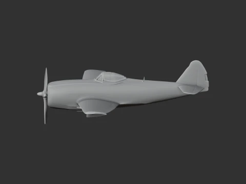 P-47 Thunderbolt Plane 3D Model