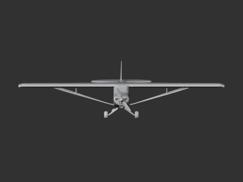 Piper Cub Plane 3D Model