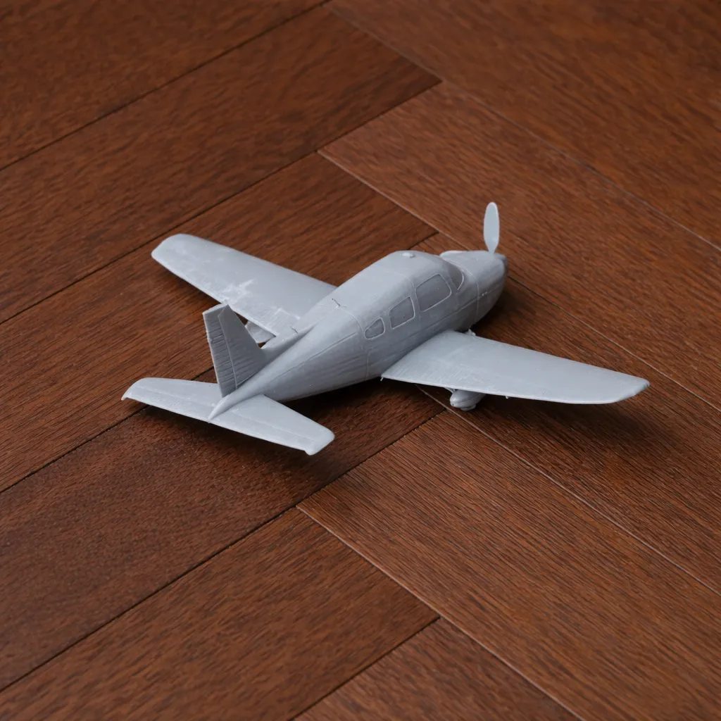 Piper PA-28 Plane 3D Model .c4d .max .obj .3ds .fbx .stl .blend 