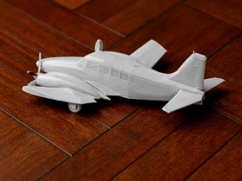 Piper PA-34 Plane 3D Model