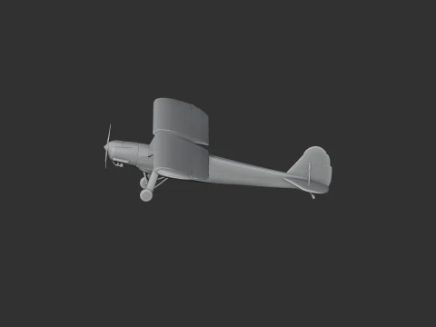 Storch Plane 3D Model