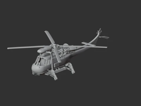 Wasp Helicopter 3D Model