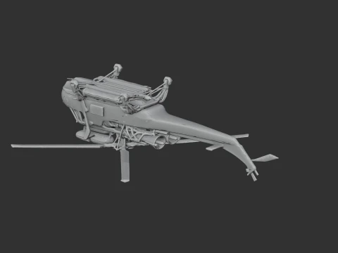 Wasp Helicopter 3D Model