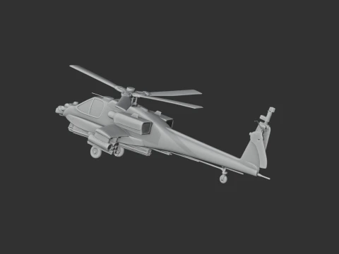 Westland Apache Helicopter 3D Model