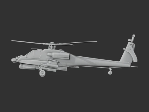 Westland Apache Helicopter 3D Model