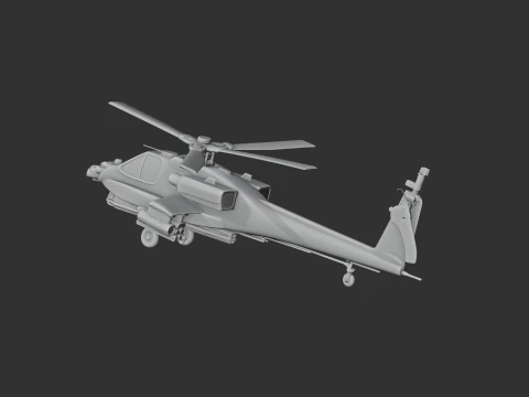Westland Apache Helicopter 3D Model