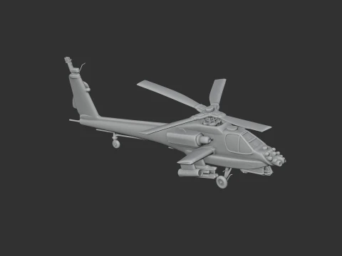 Westland Apache Helicopter 3D Model