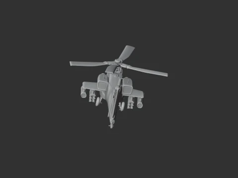 Westland Apache Helicopter 3D Model