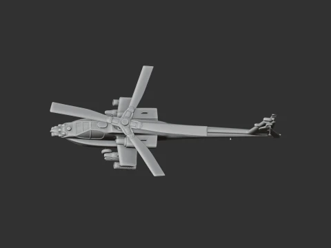 Westland Apache Helicopter 3D Model