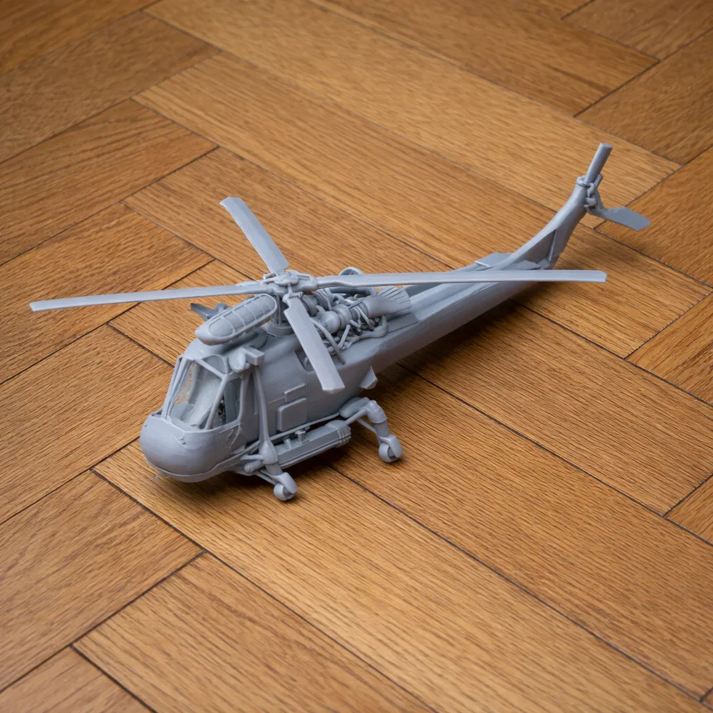 Westland Wasp Helicopter 3D Model .c4d .max .obj .3ds .fbx .stl .blend 